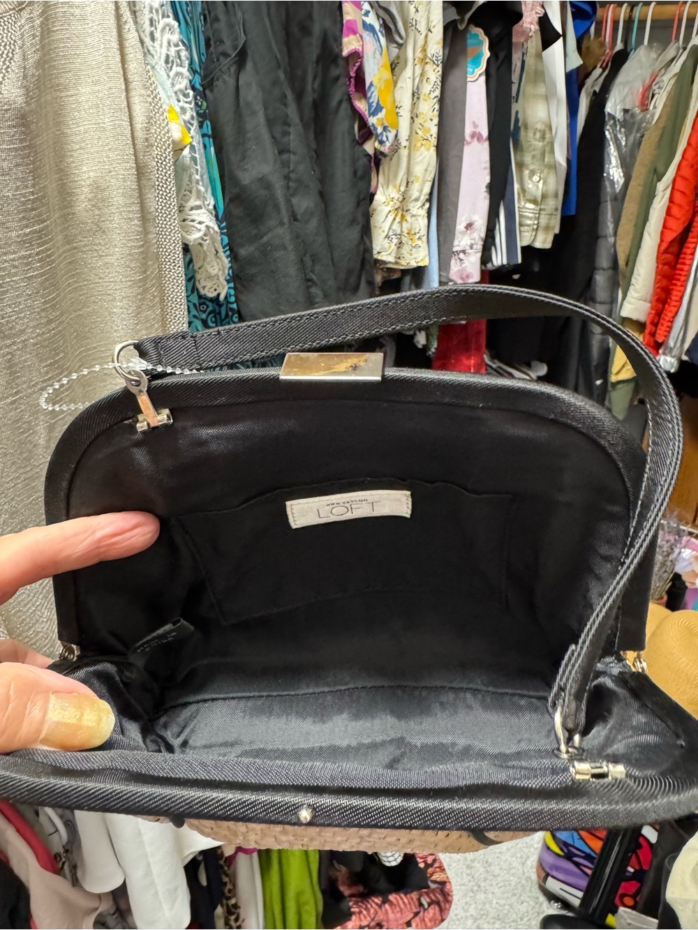 Ann Taylor Loft Straw Handbag NWOT - Picture 7 of 7